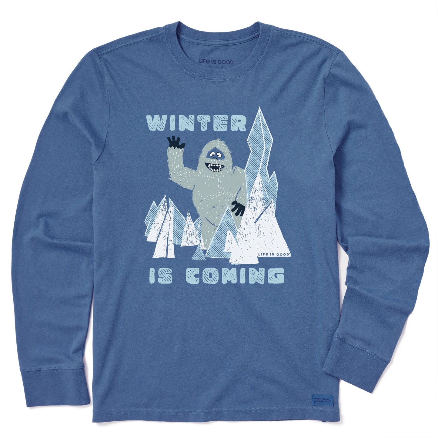 Men's Winter is Coming Bumble Long Sleeve Crusher Tee