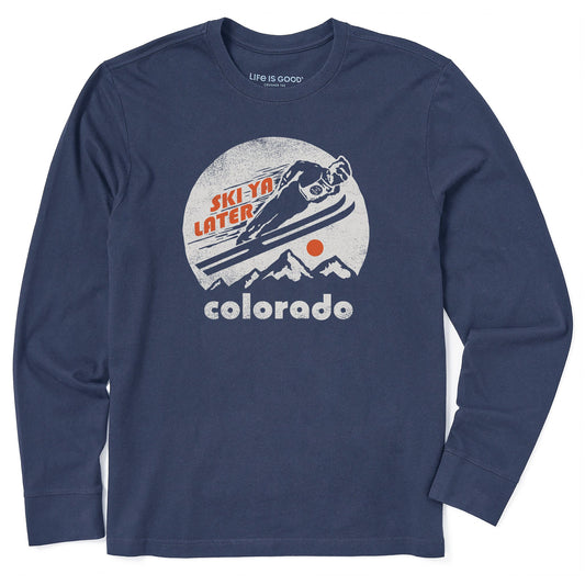 Men's Ski Ya Later Colorado Long Sleeve Crusher Tee