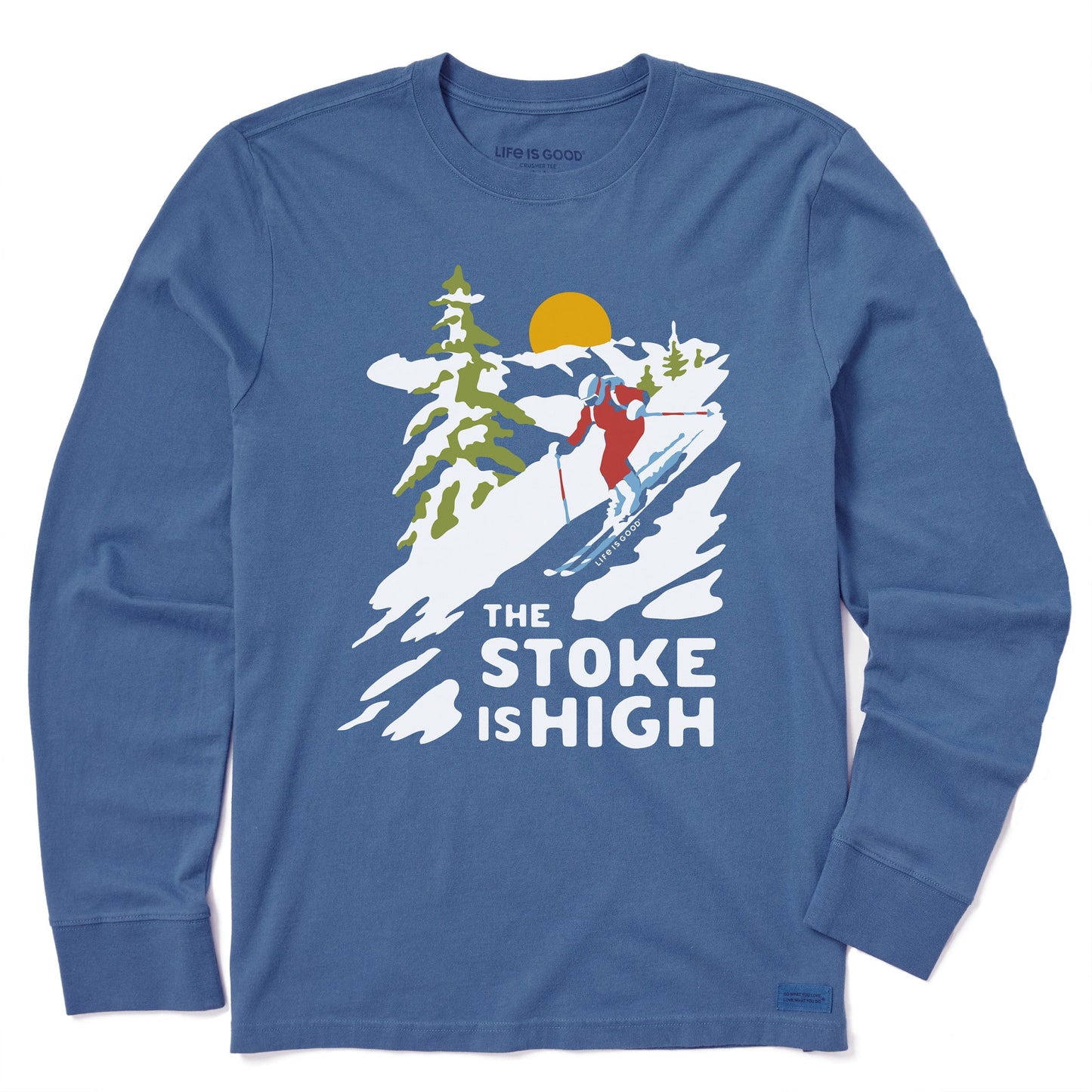 Men's The Stoke is High Long Sleeve Crusher Tee