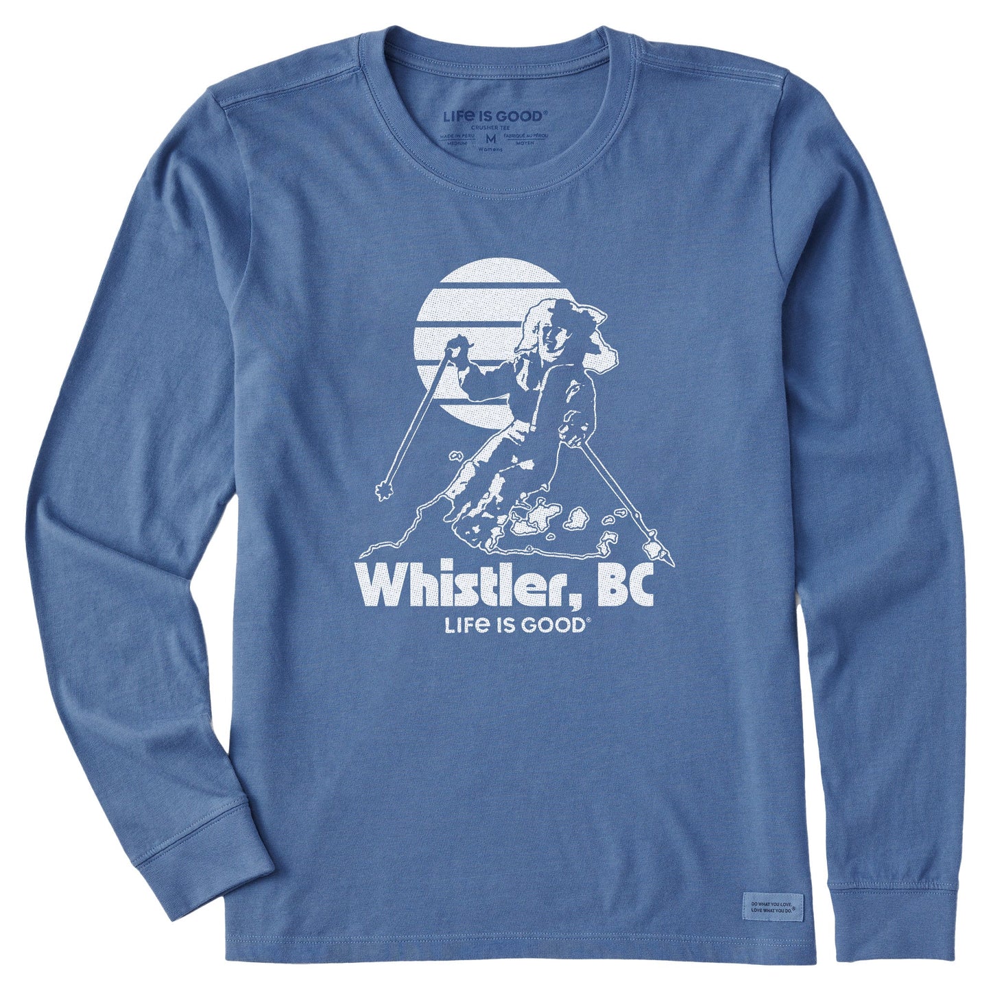 Women's Whistler BC Skier Long Sleeve Crusher Tee