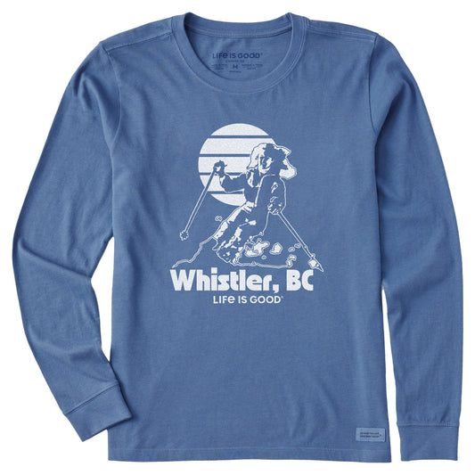 Women's Whistler BC Skier Long Sleeve Crusher Tee