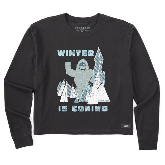 Women's Winter is Coming Bumble Long Sleeve Crusher Boxy Tee