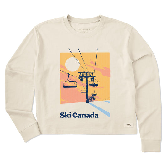 Women's Ski Canada Long Sleeve Crusher Boxy Tee