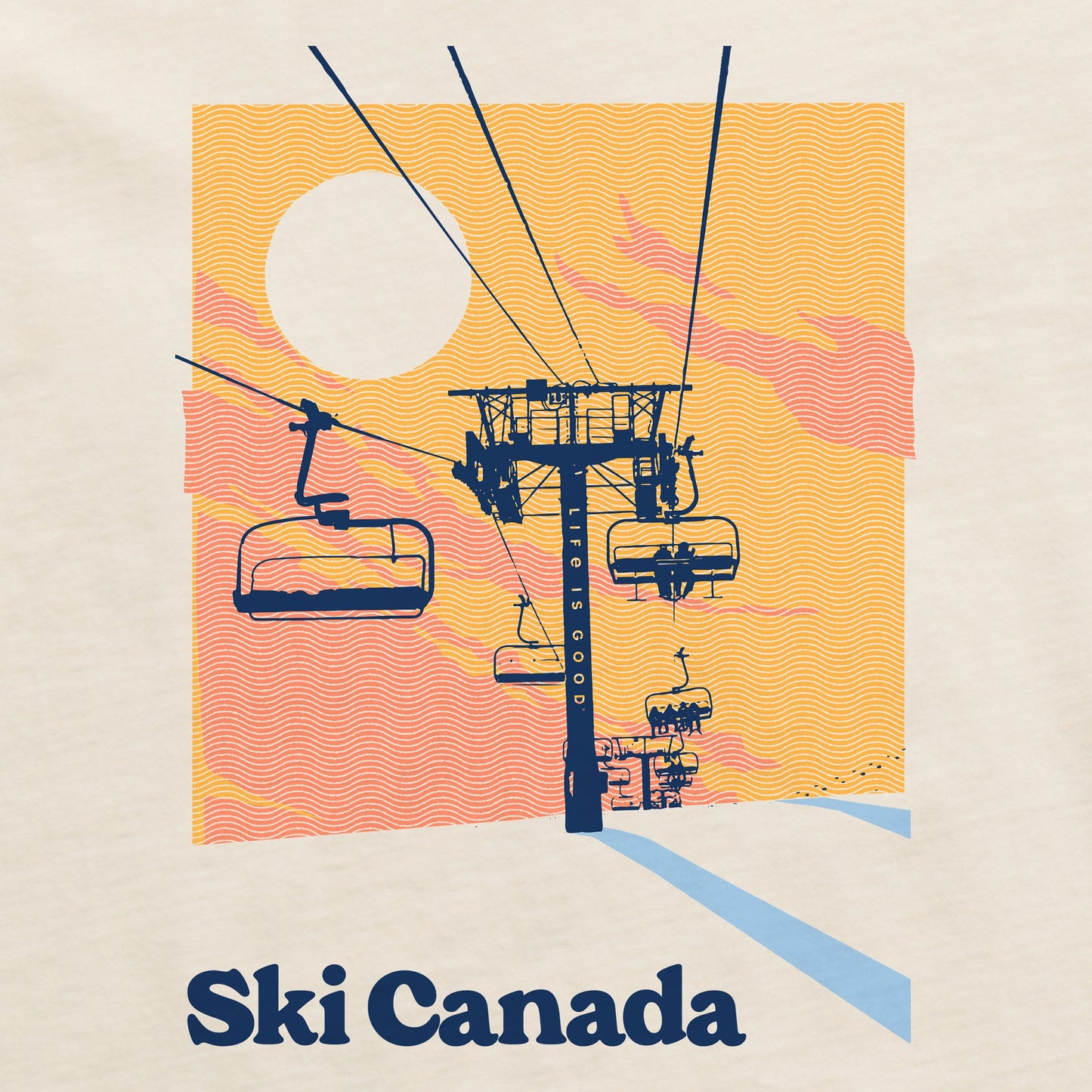 Women's Ski Canada Long Sleeve Crusher Boxy Tee