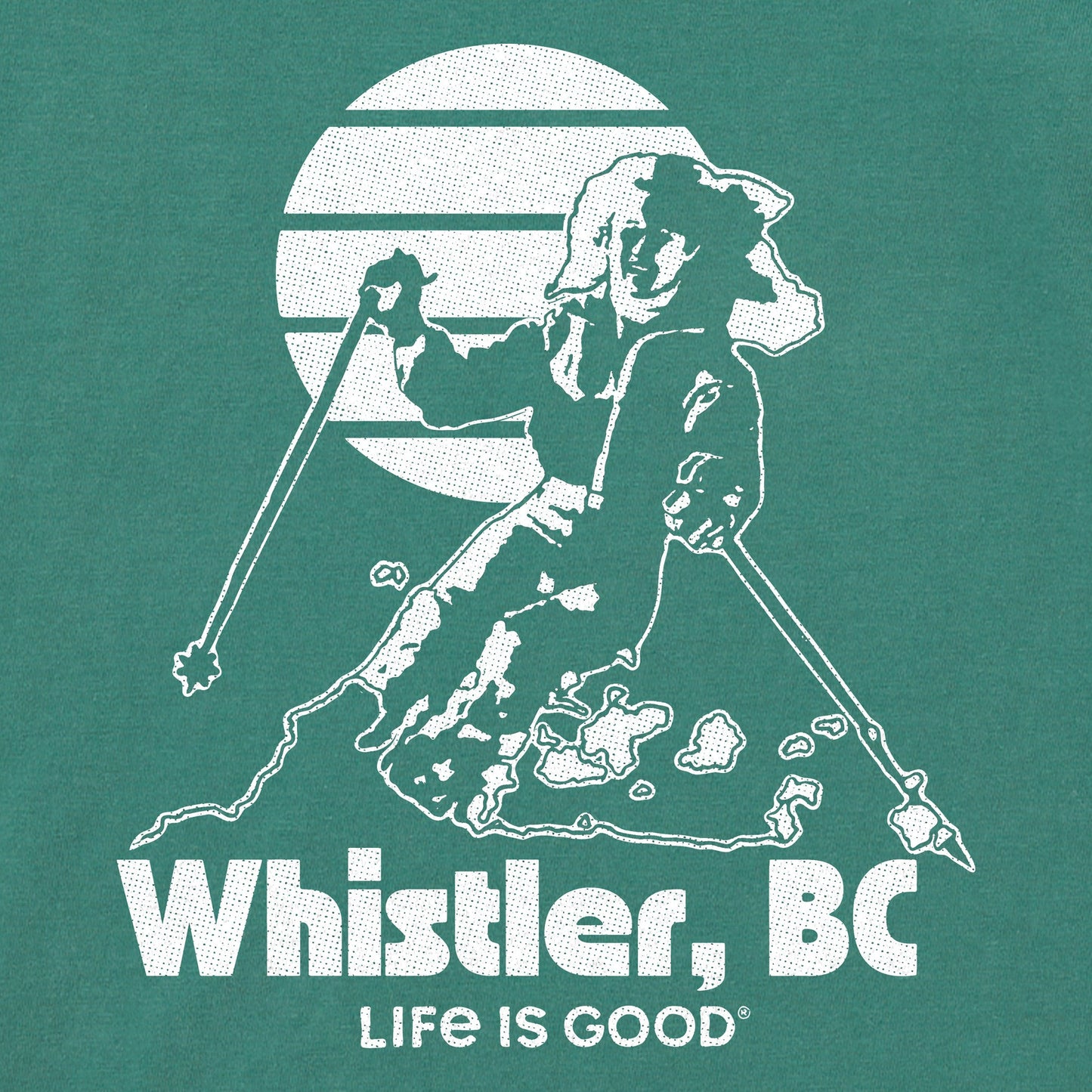 Women's Whistler BC Skier Long Sleeve Crusher Boxy Tee