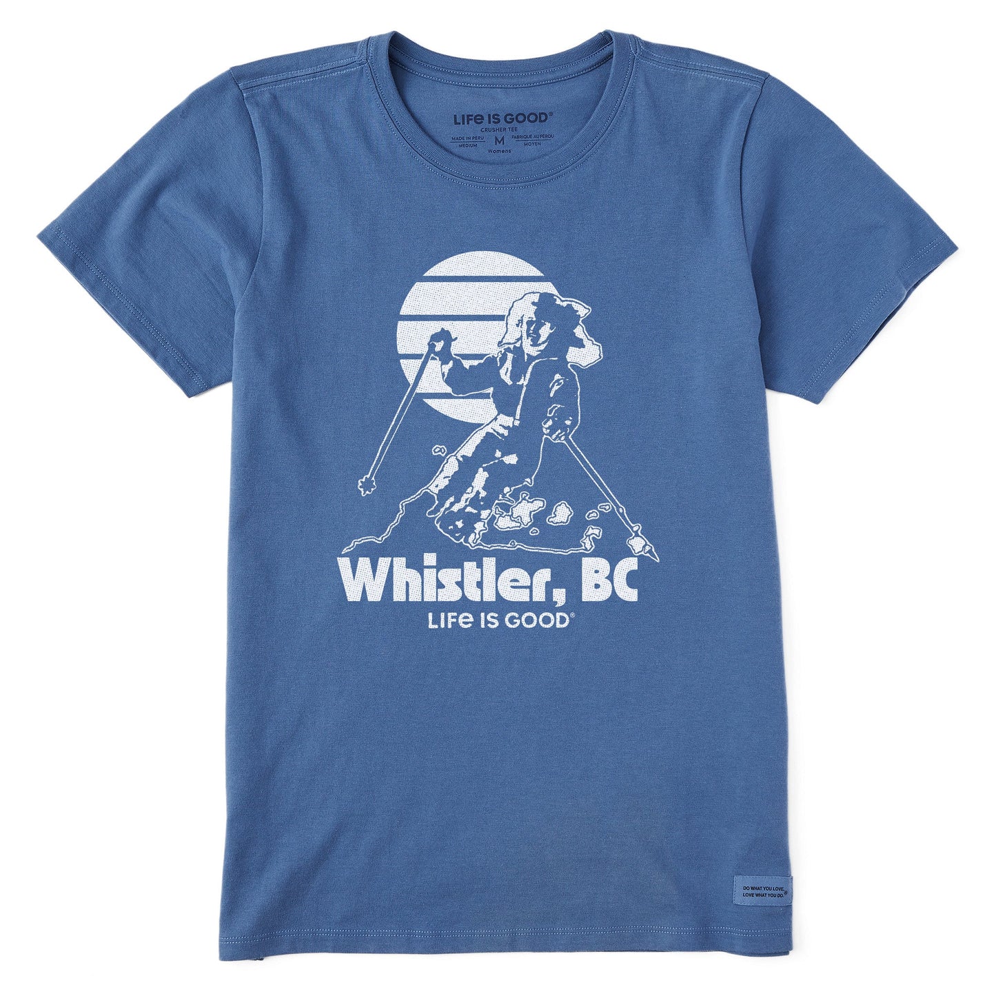 Women's Whistler BC Skier Short Sleeve Crusher Tee