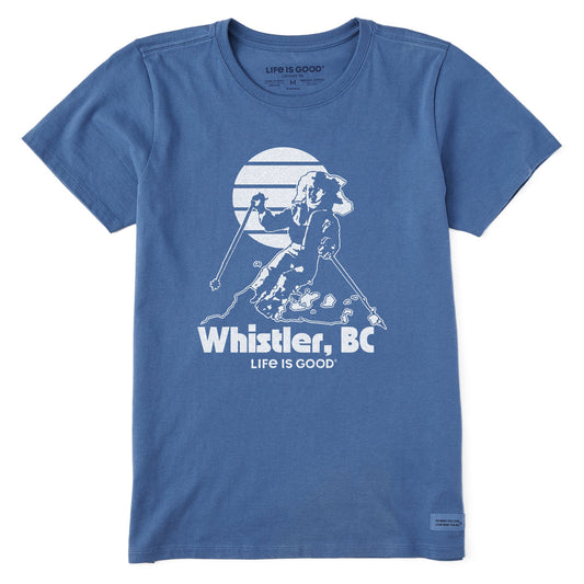 Women's Whistler BC Skier Short Sleeve Crusher Tee