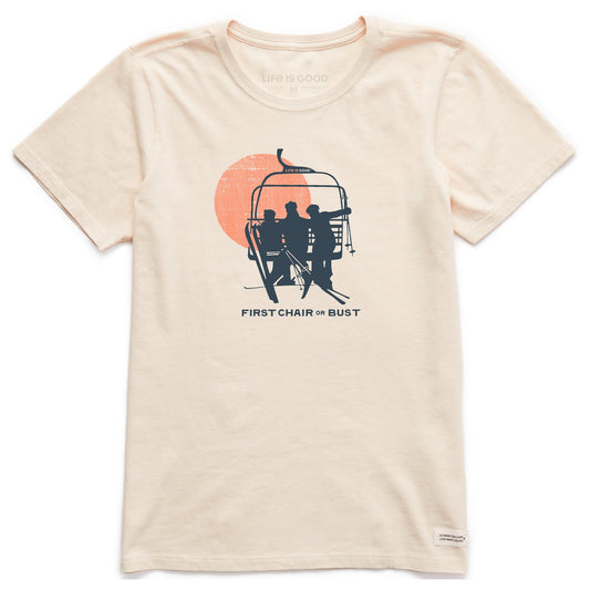 Women's First Chair or Bust Short Sleeve Crusher Tee
