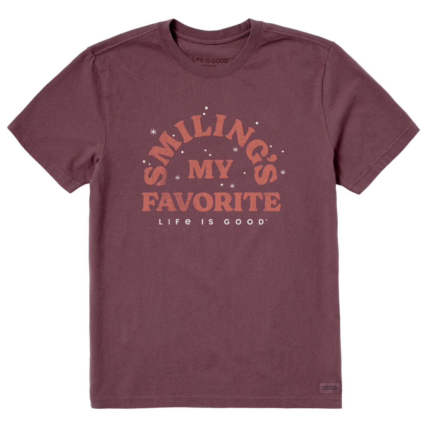 Men's Smiling's My Favorite Short Sleeve Crusher Tee