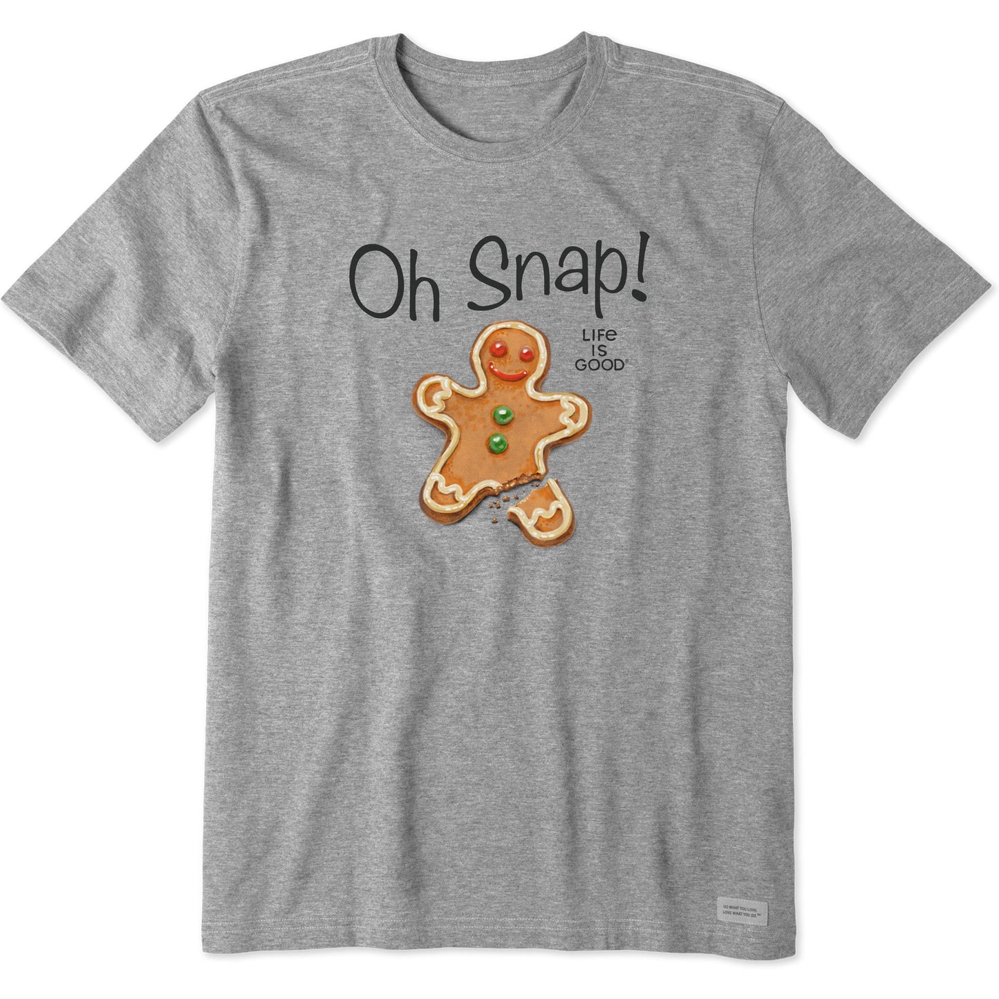 Men's Oh Snap Gingerbread Man Short Sleeve Crusher Tee