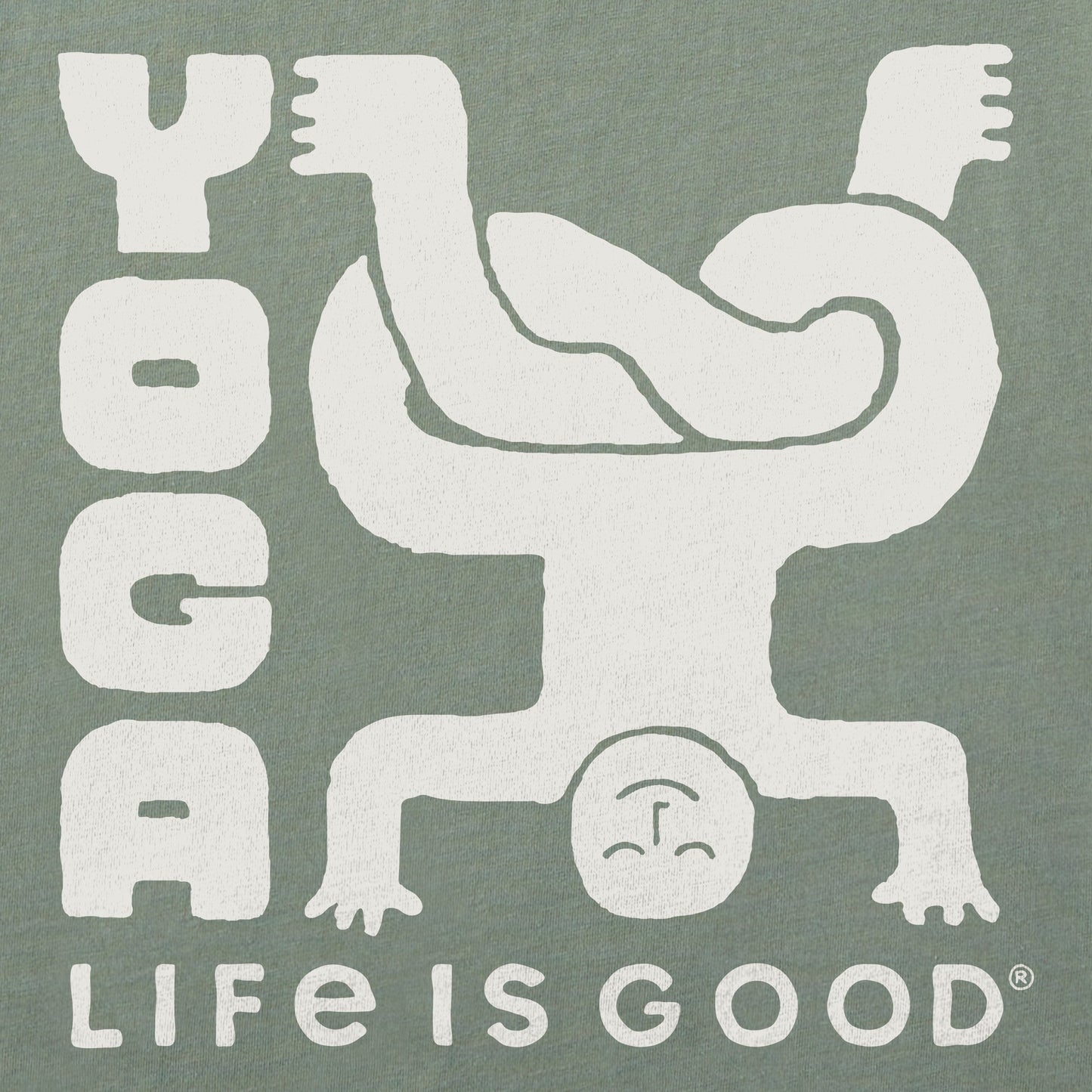 Men's Yoga Life is Good Short Sleeve Crusher Tee