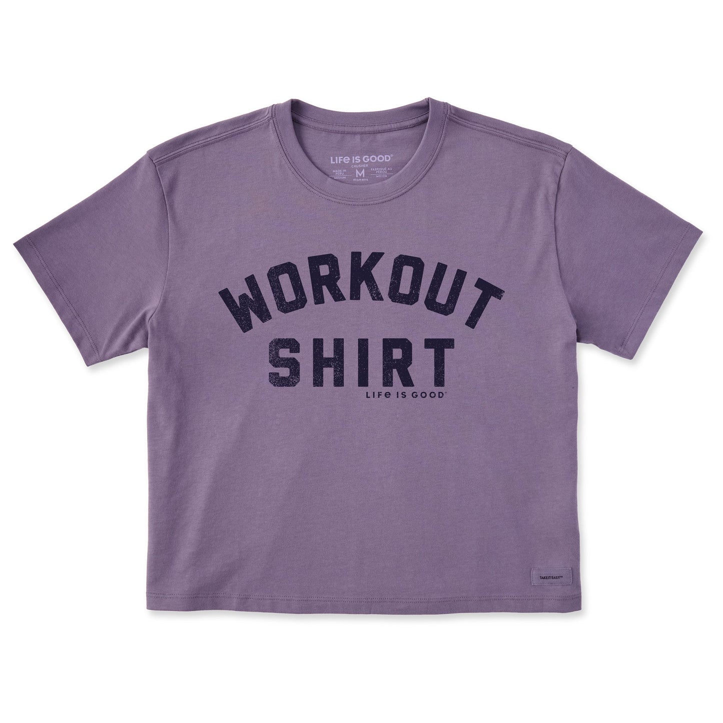 Women's Workout Shirt Short Sleeve Crusher Boxy Tee