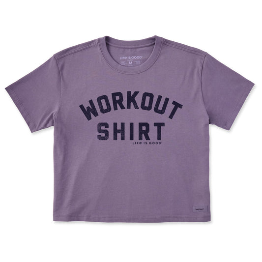 Women's Workout Shirt Short Sleeve Crusher Boxy Tee
