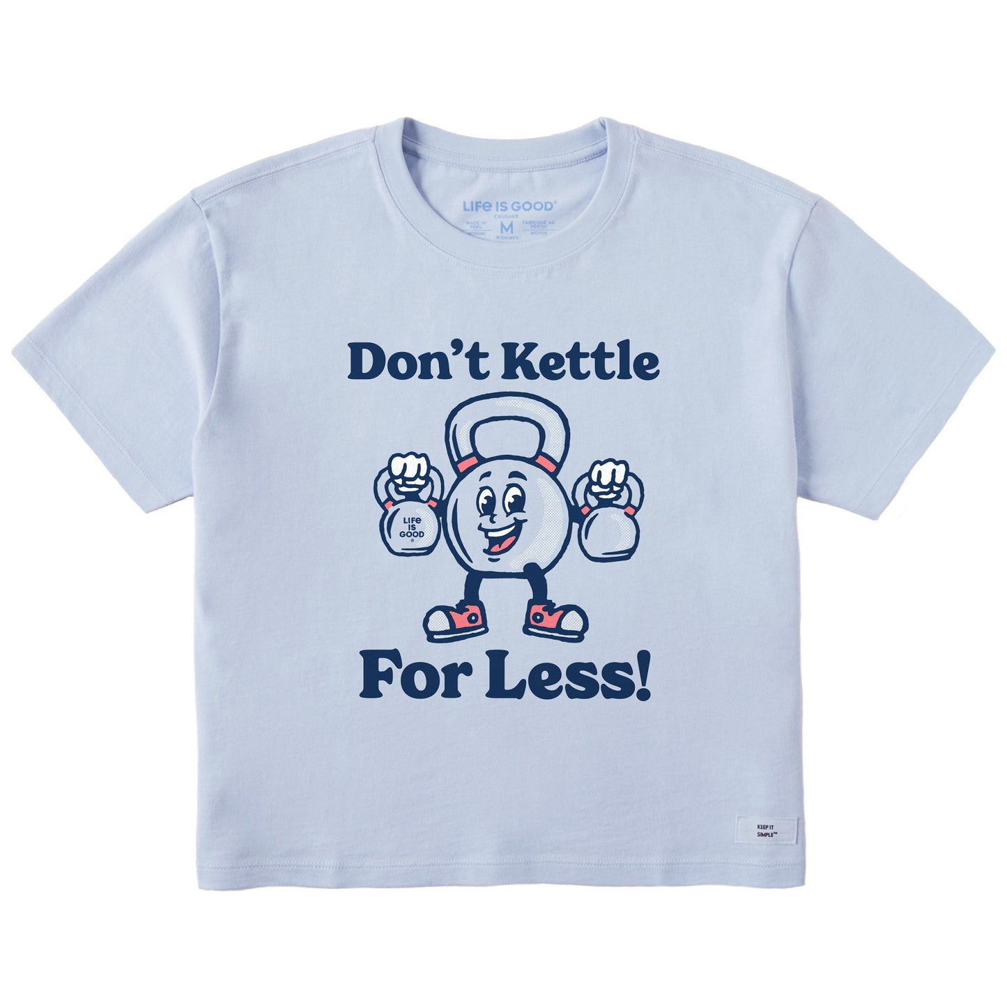 Women's Don't Kettle for Less Short Sleeve Crusher Boxy Tee