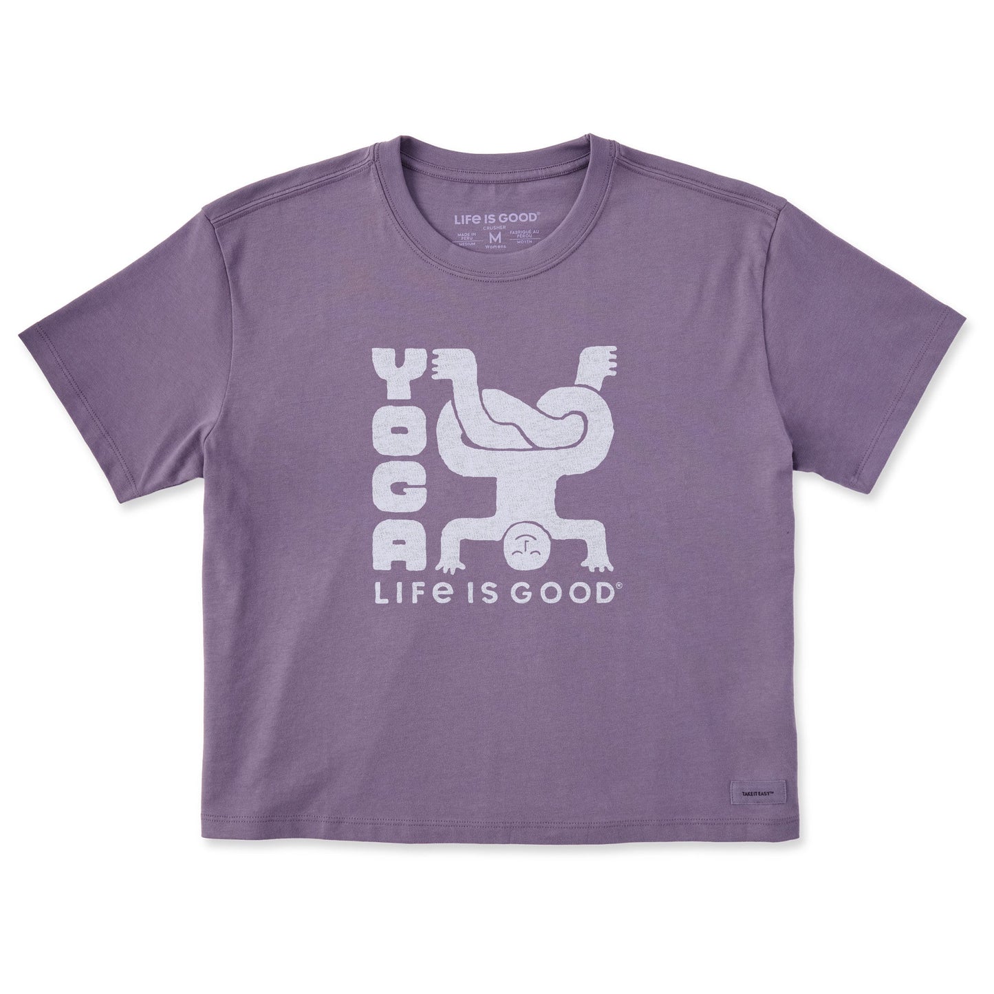 Women's Yoga Life is Good Short Sleeve Crusher Boxy Tee