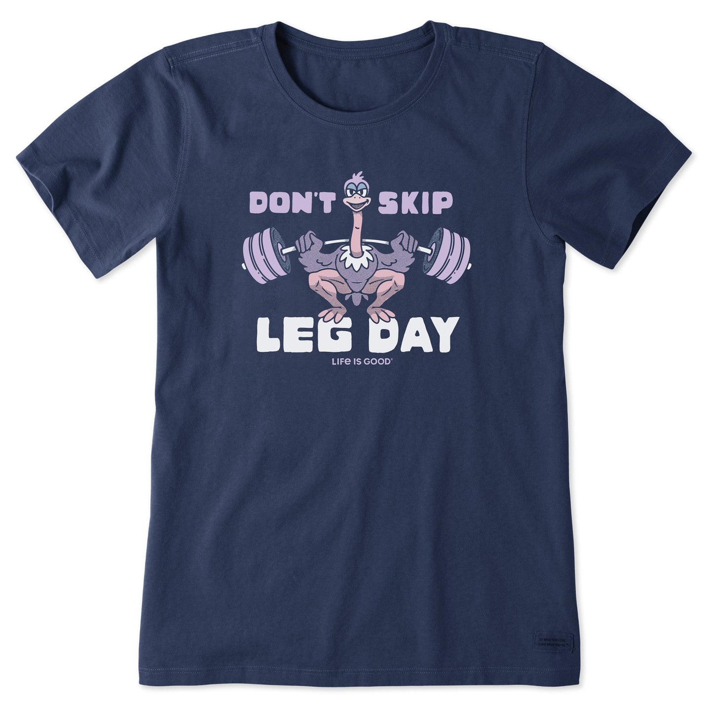 Women's Don't Skip Leg Day Short Sleeve Crusher Tee