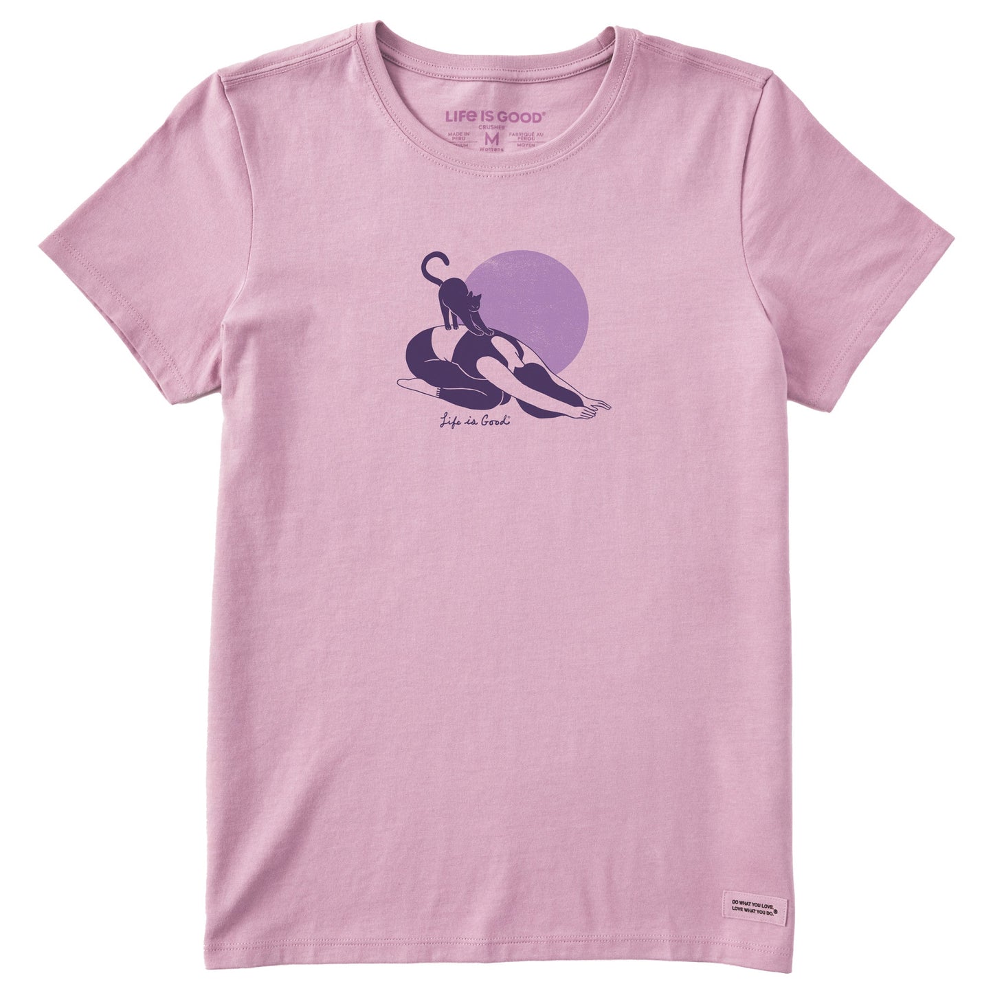 Women's Downward Cat Yoga Short Sleeve Crusher Tee