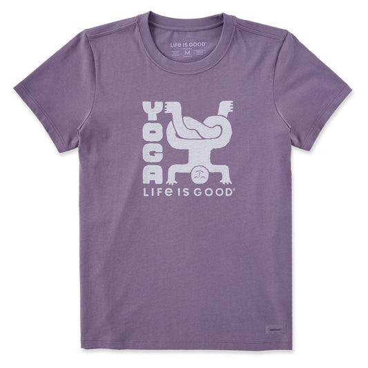 Women's Yoga Life is Good Short Sleeve Crusher Tee