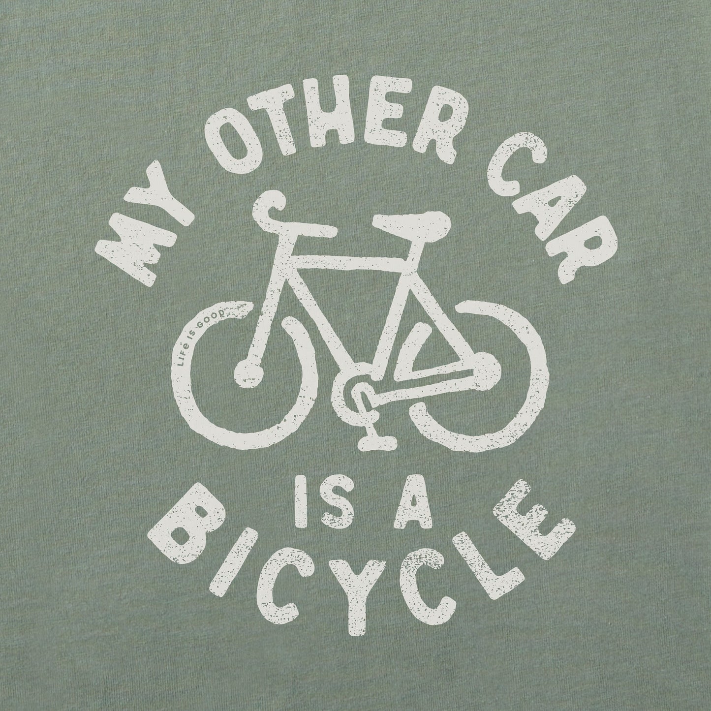 Men's My Other Car is a Bicycle Short Sleeve Crusher Tee