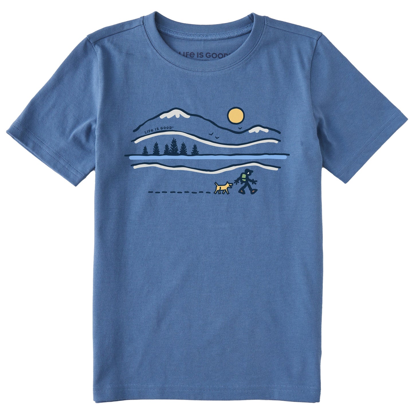 Kids Winter Lake Walk Short Sleeve Crusher Tee