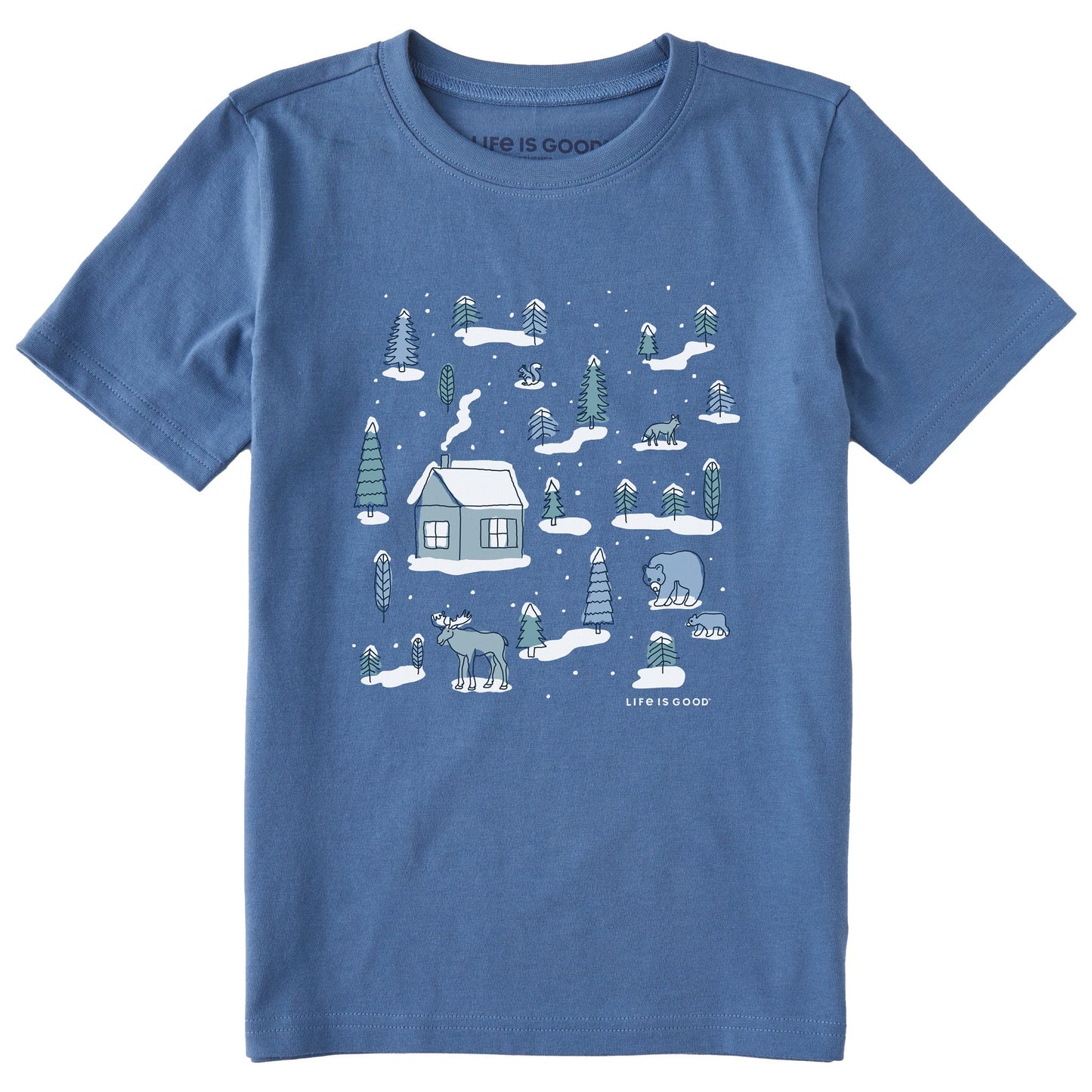 Kids Cottage in the Woods Short Sleeve Crusher Tee
