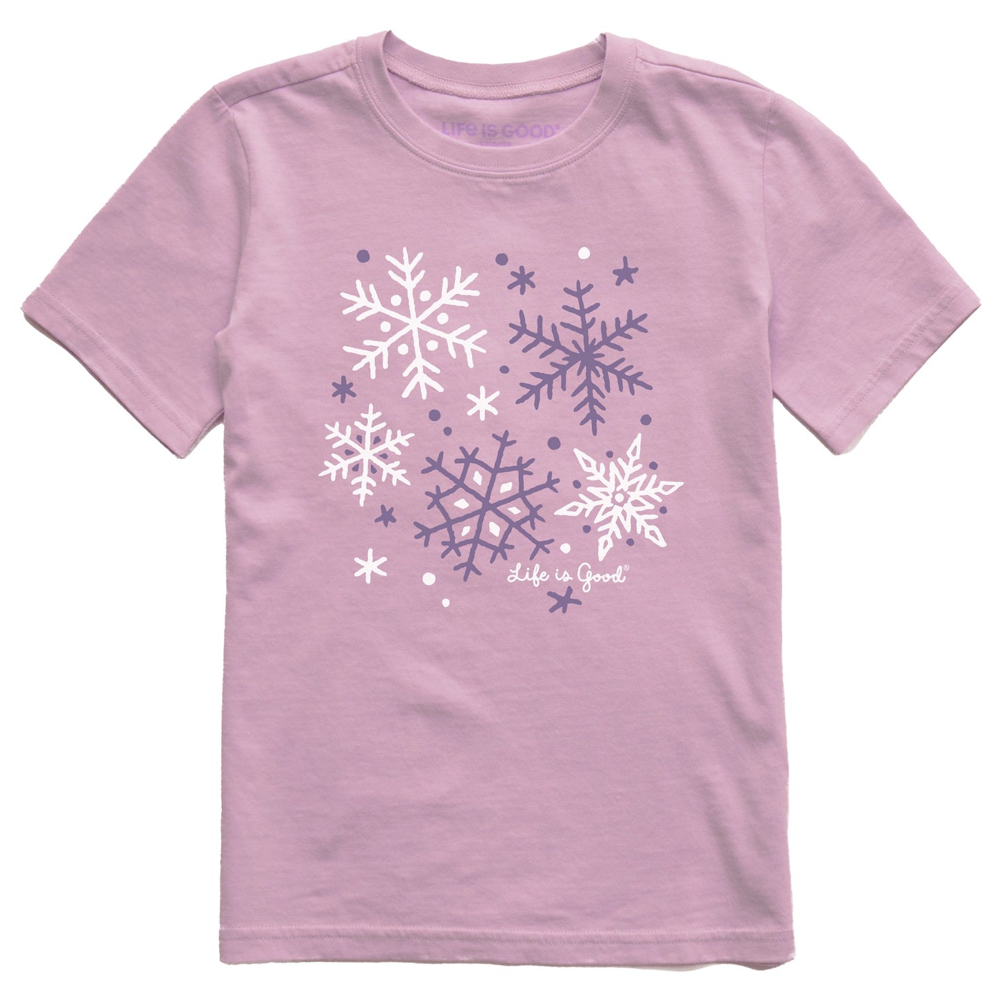 Kids Snowflake Medley Short Sleeve Crusher Tee