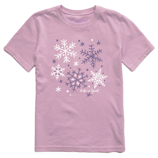 Kids Snowflake Medley Short Sleeve Crusher Tee