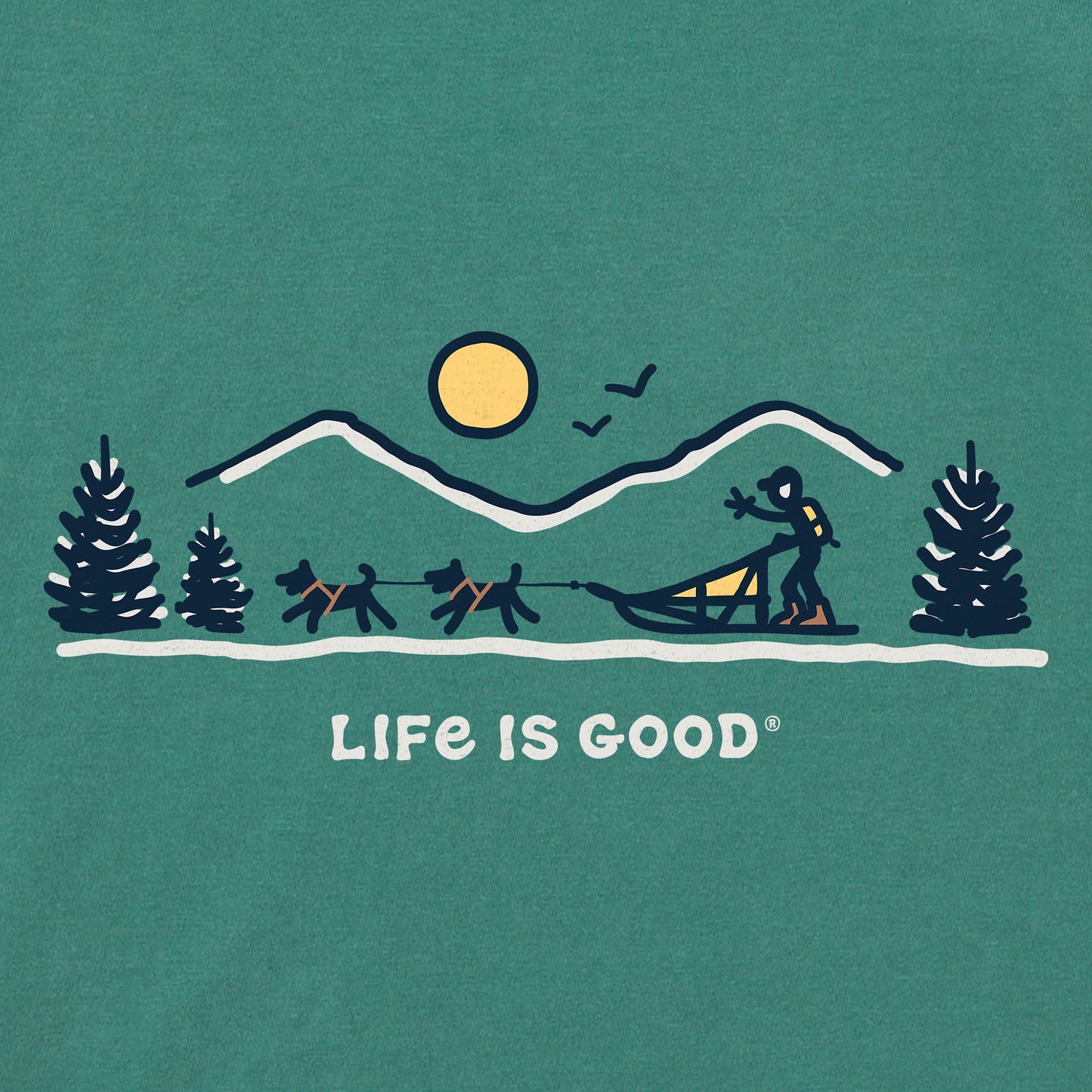 Kids Dogsled Vista Long Sleeve Crusher Tee