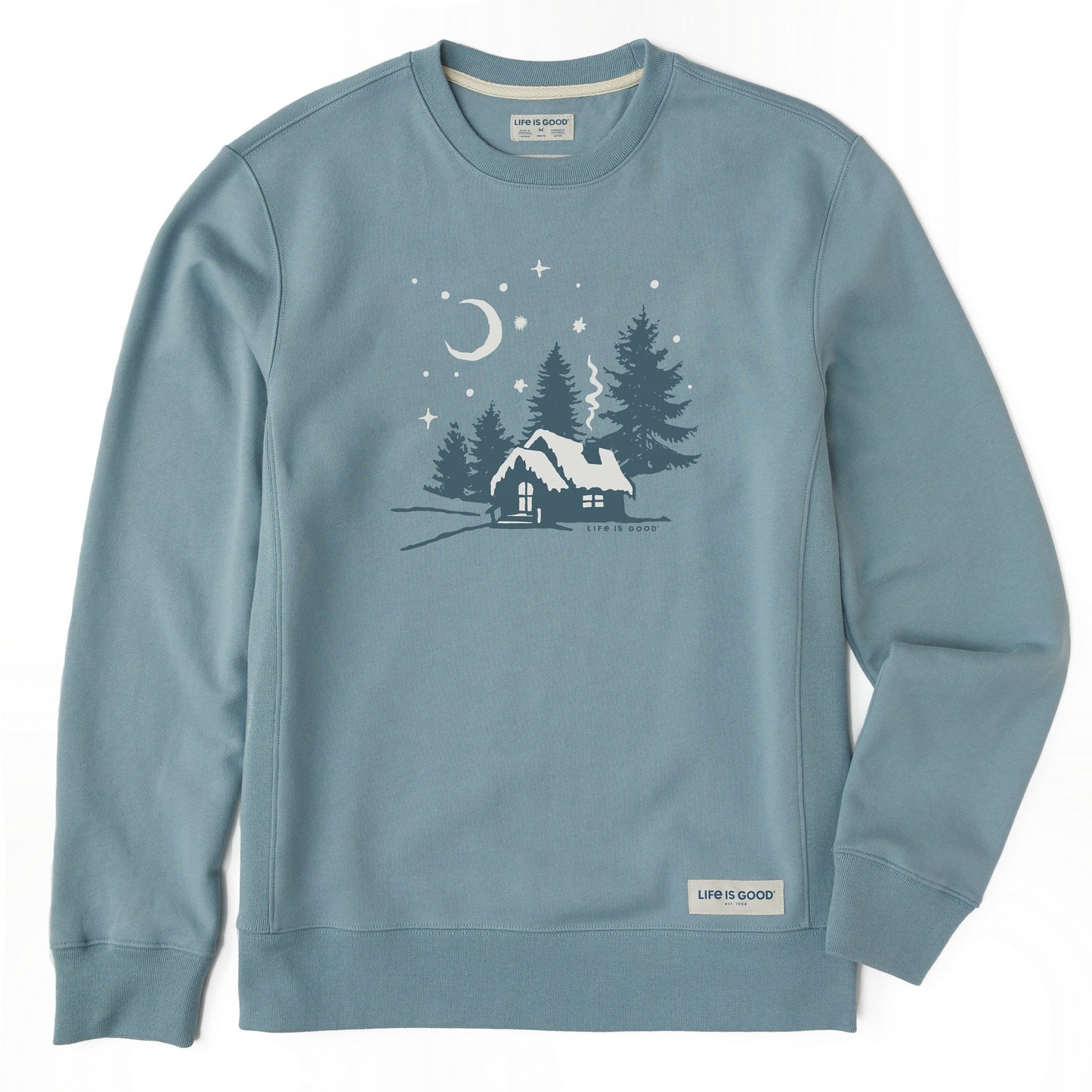 Men's Moonlit Cottage Simply True Fleece Crew