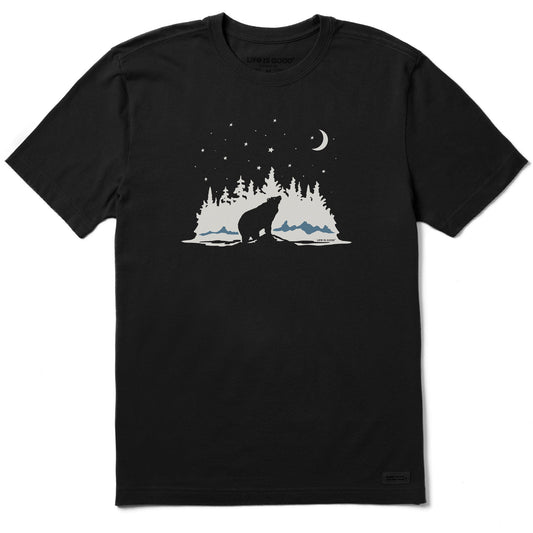 Men's Stargazing Bear Short Sleeve Crusher Tee