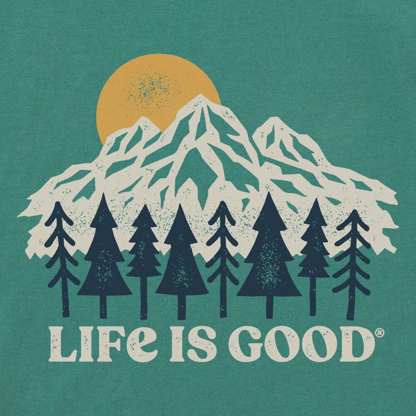 Men's Mountains and Trees Short Sleeve Crusher Tee