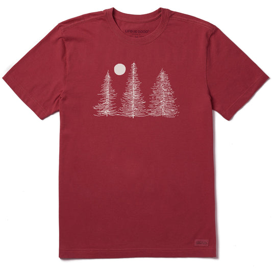 Men's Three Winter Trees Short Sleeve Crusher Tee