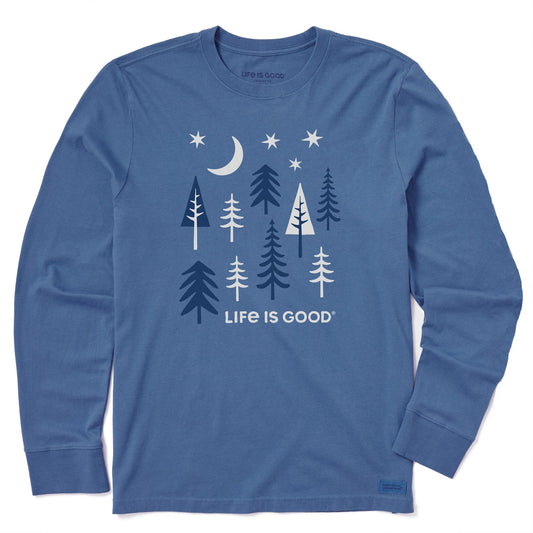 Men's Tree Collage Long Sleeve Crusher Tee