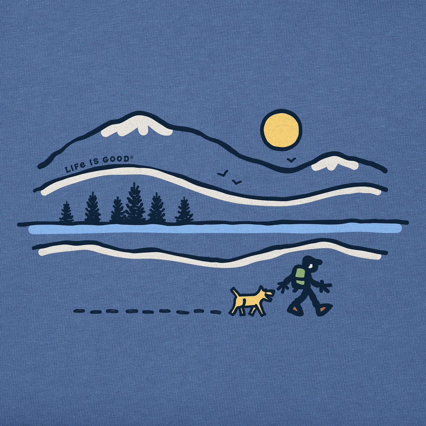 Men's Winter Lake Walk Long Sleeve Crusher Tee