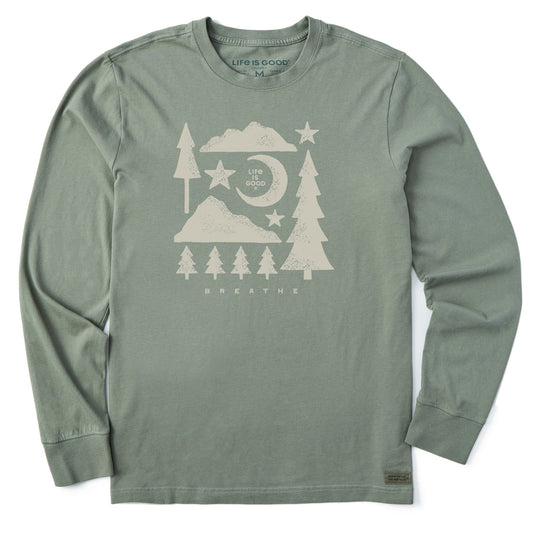 Men's Mountain Pine Medley Long Sleeve Crusher Tee