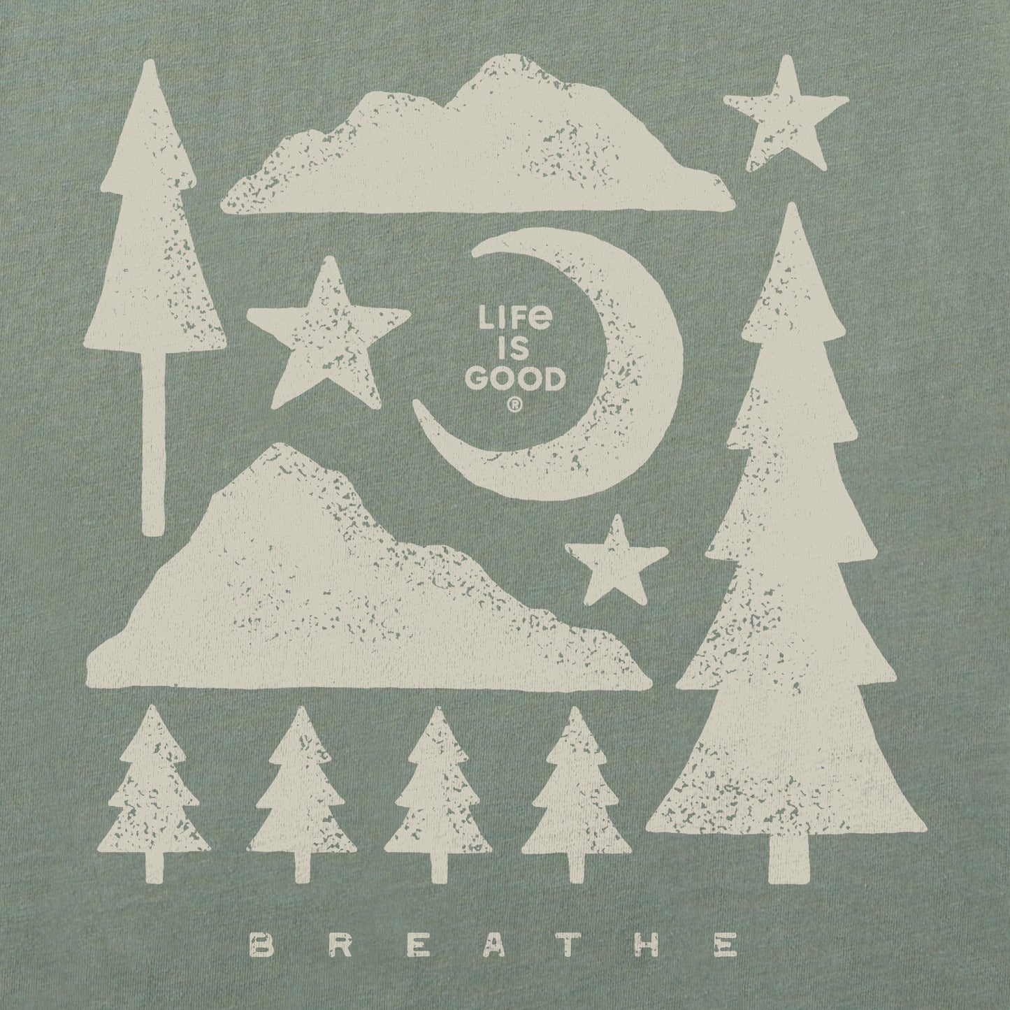 Men's Mountain Pine Medley Long Sleeve Crusher Tee