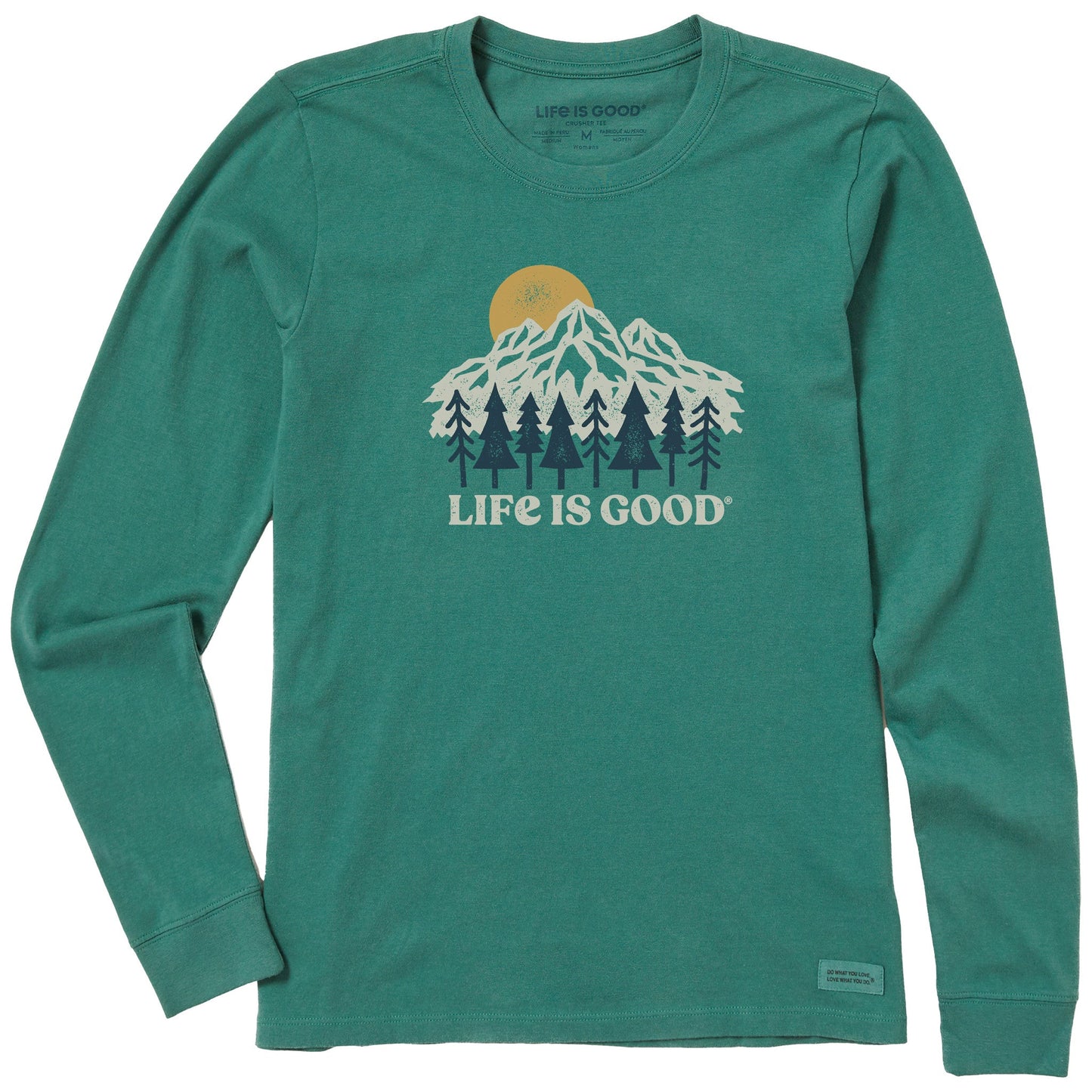 Women's Mountains and Trees Long Sleeve Crusher Tee