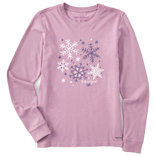 Women's Snowflake Medley Long Sleeve Crusher Tee