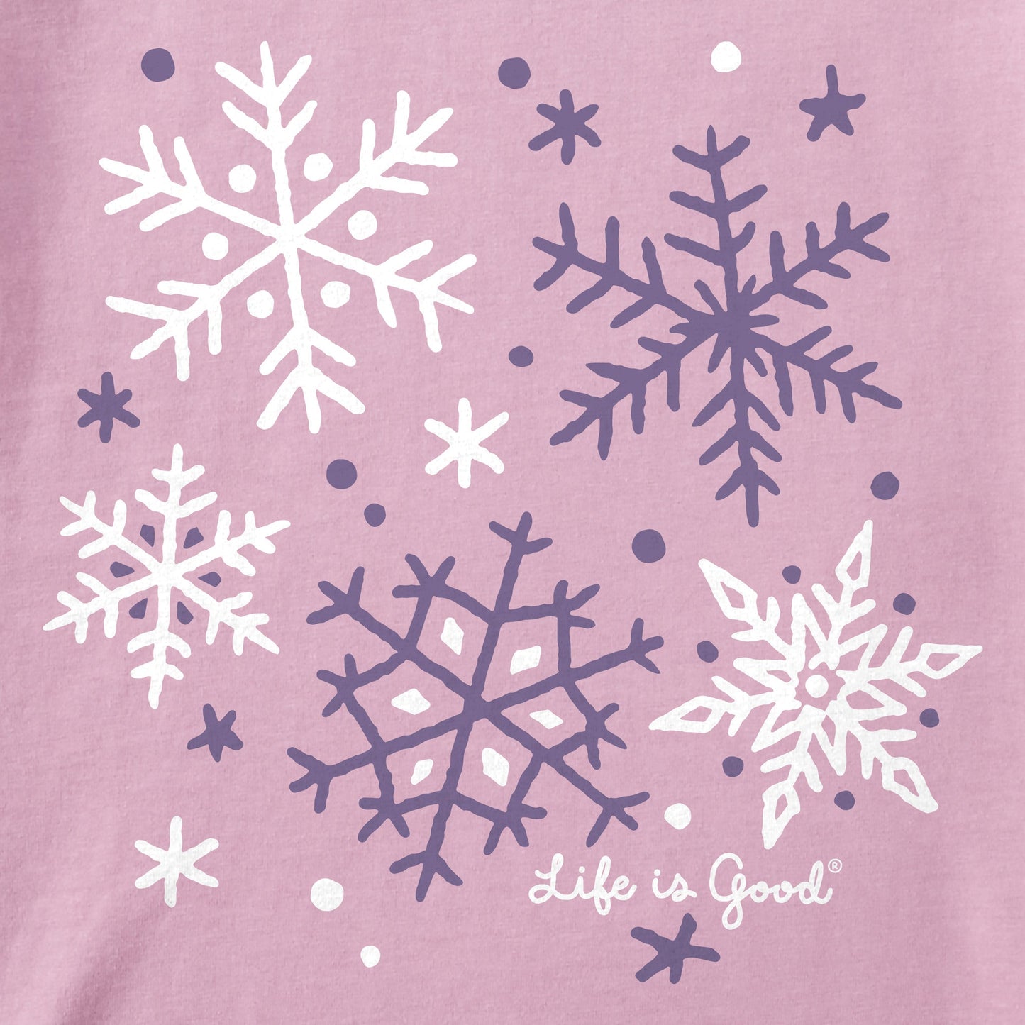 Women's Snowflake Medley Long Sleeve Crusher Tee