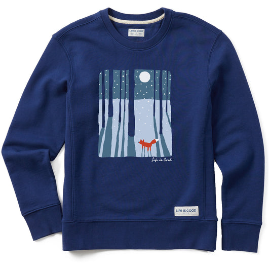 Women's Fox in the Moonlight Simply True Crew