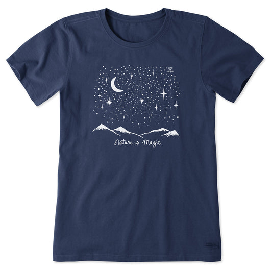 Women's Nature is Magic in the Mountains Short Sleeve Crusher Tee