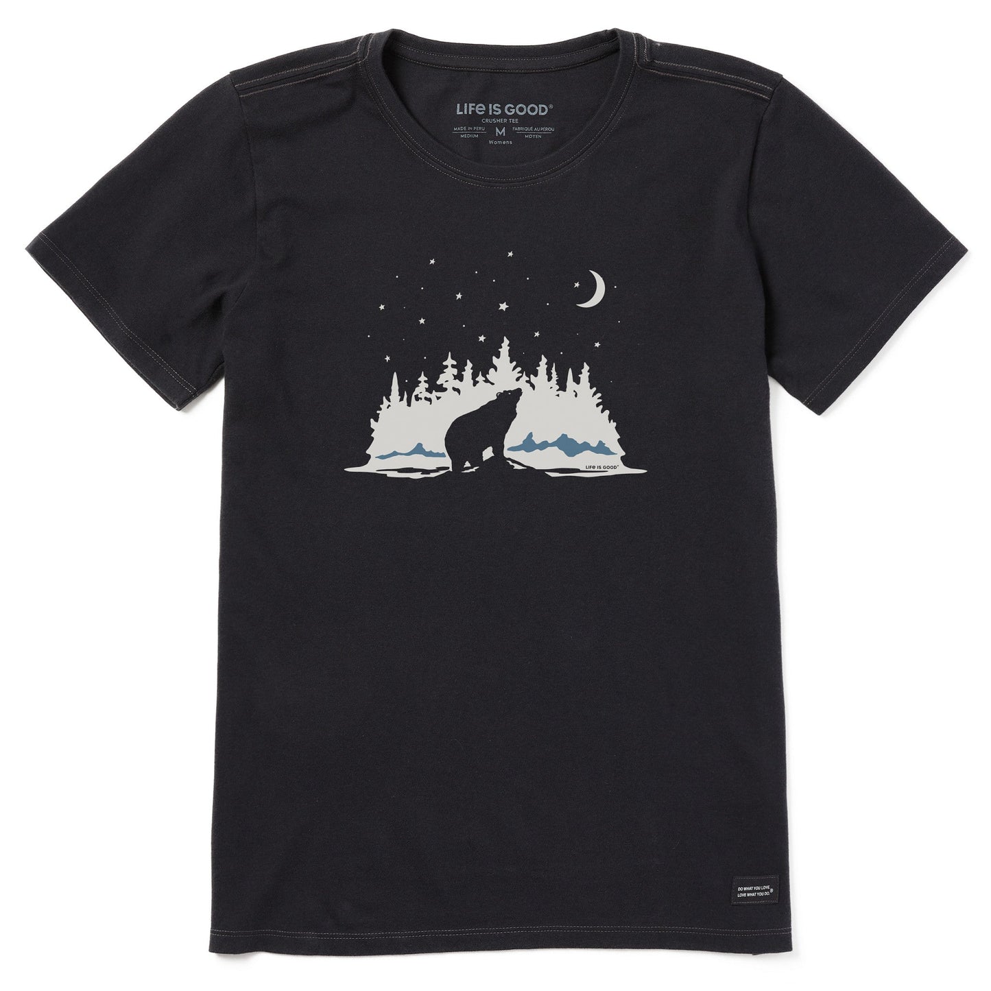 Women's Stargazing Bear Short Sleeve Crusher Tee