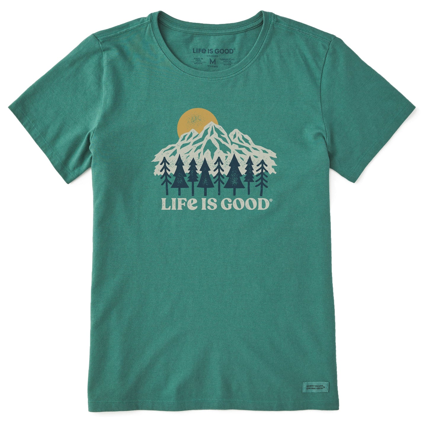 Women's Mountains and Trees Short Sleeve Crusher Tee