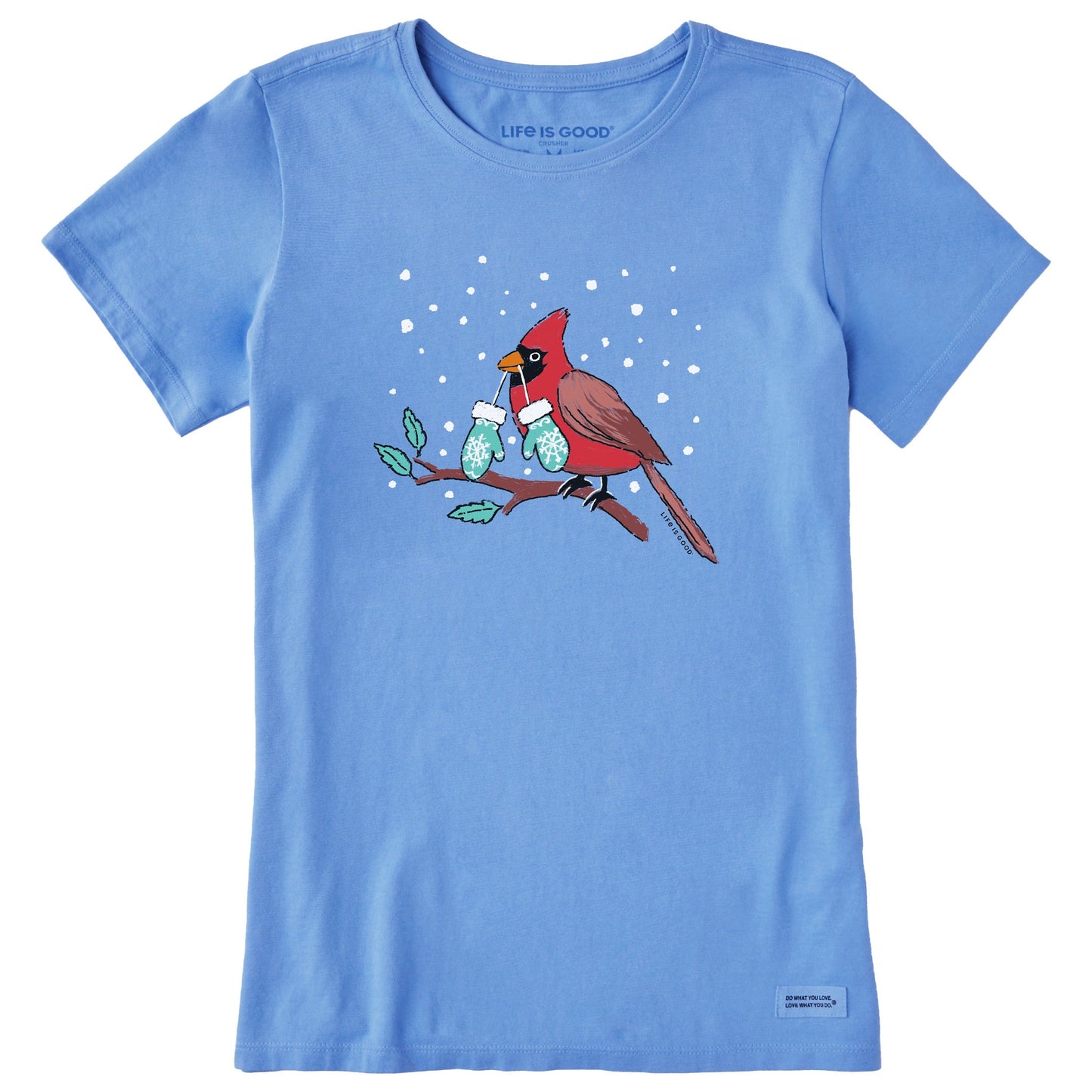 Women's Cardinal Mittens Short Sleeve Crusher Tee