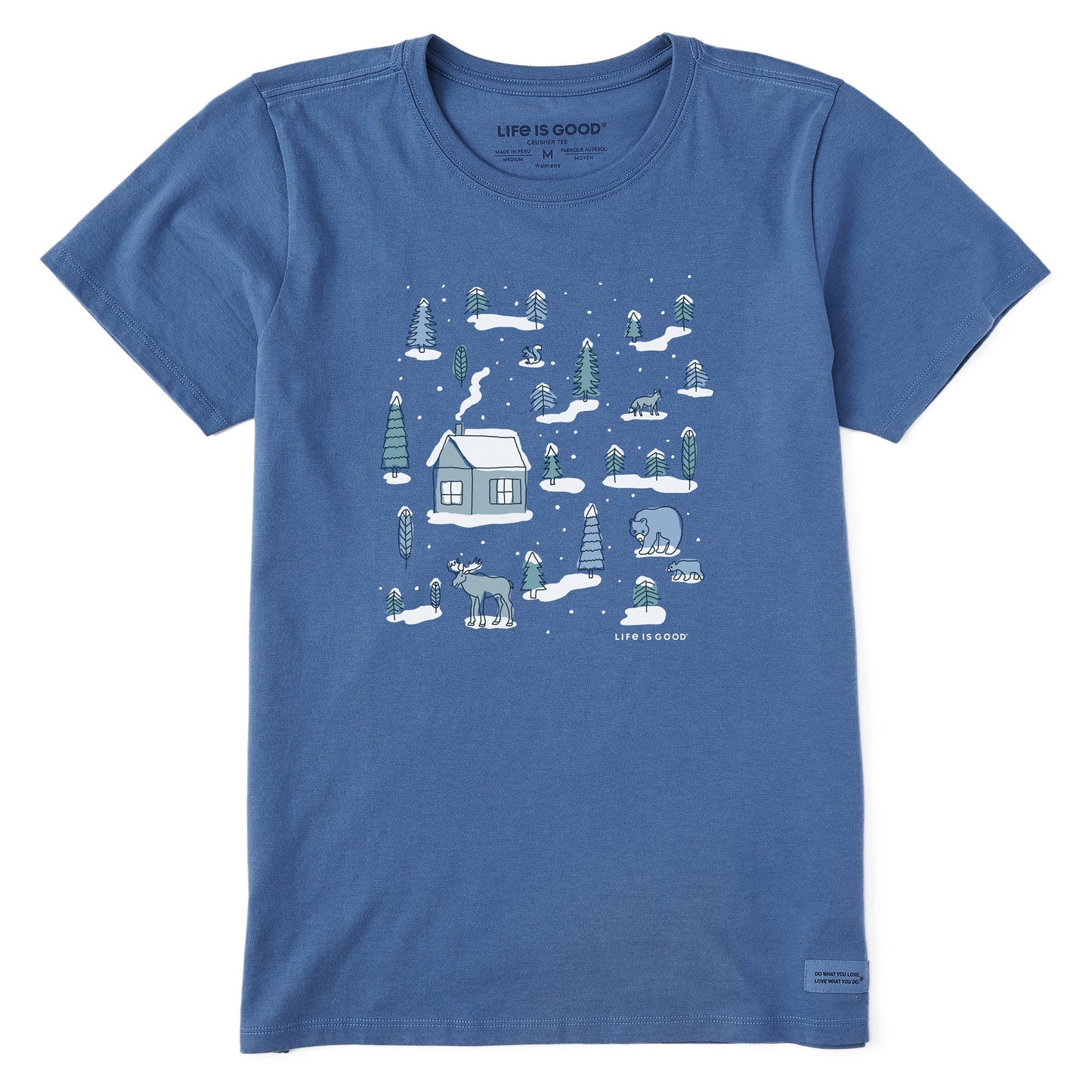 Women's Cottage in the Woods Short Sleeve Crusher Tee