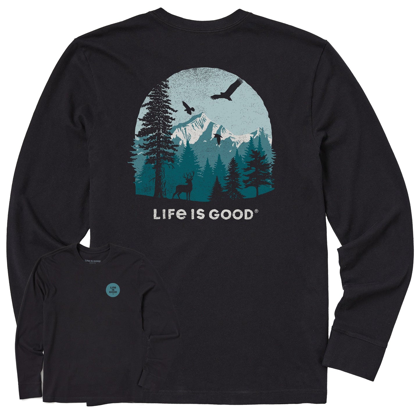 Men's Pinescape Long Sleeve Crusher Tee