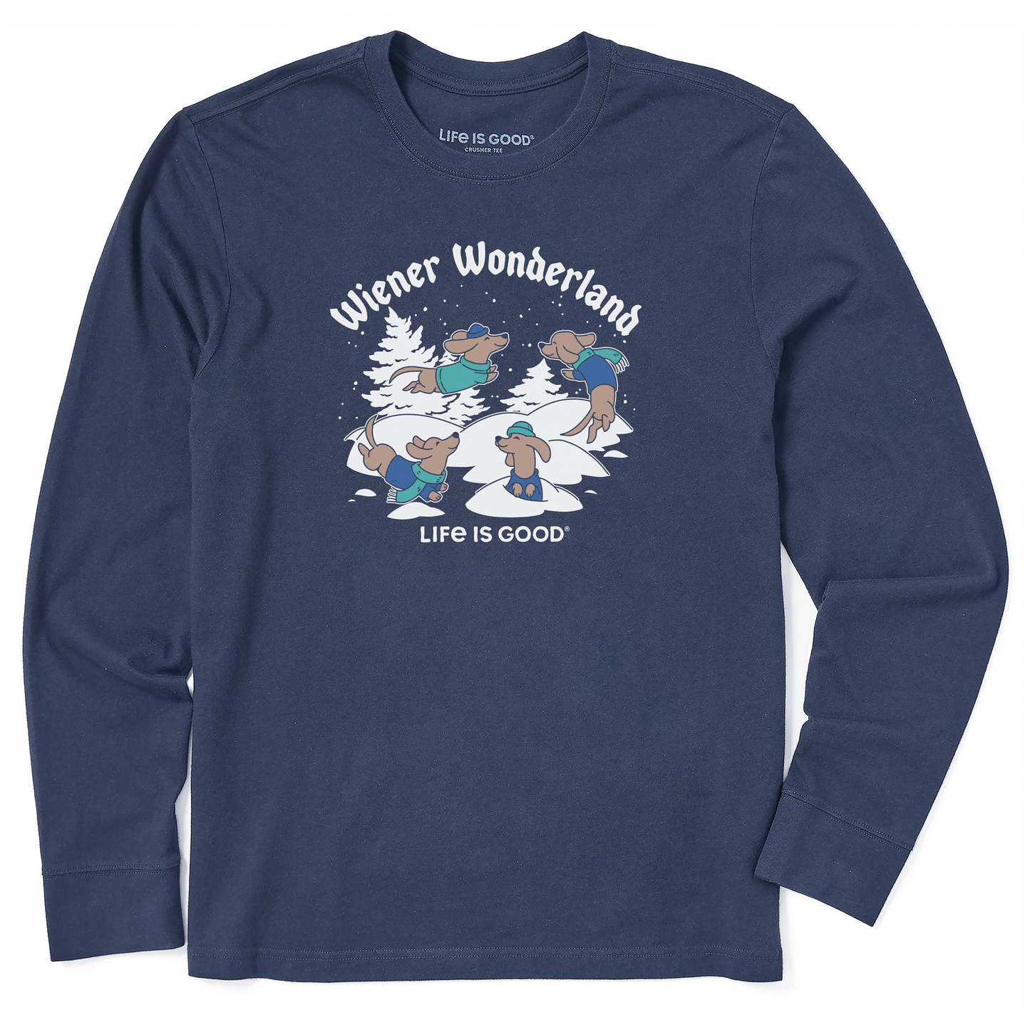 Men's Wiener Wonderland Long Sleeve Crusher Tee