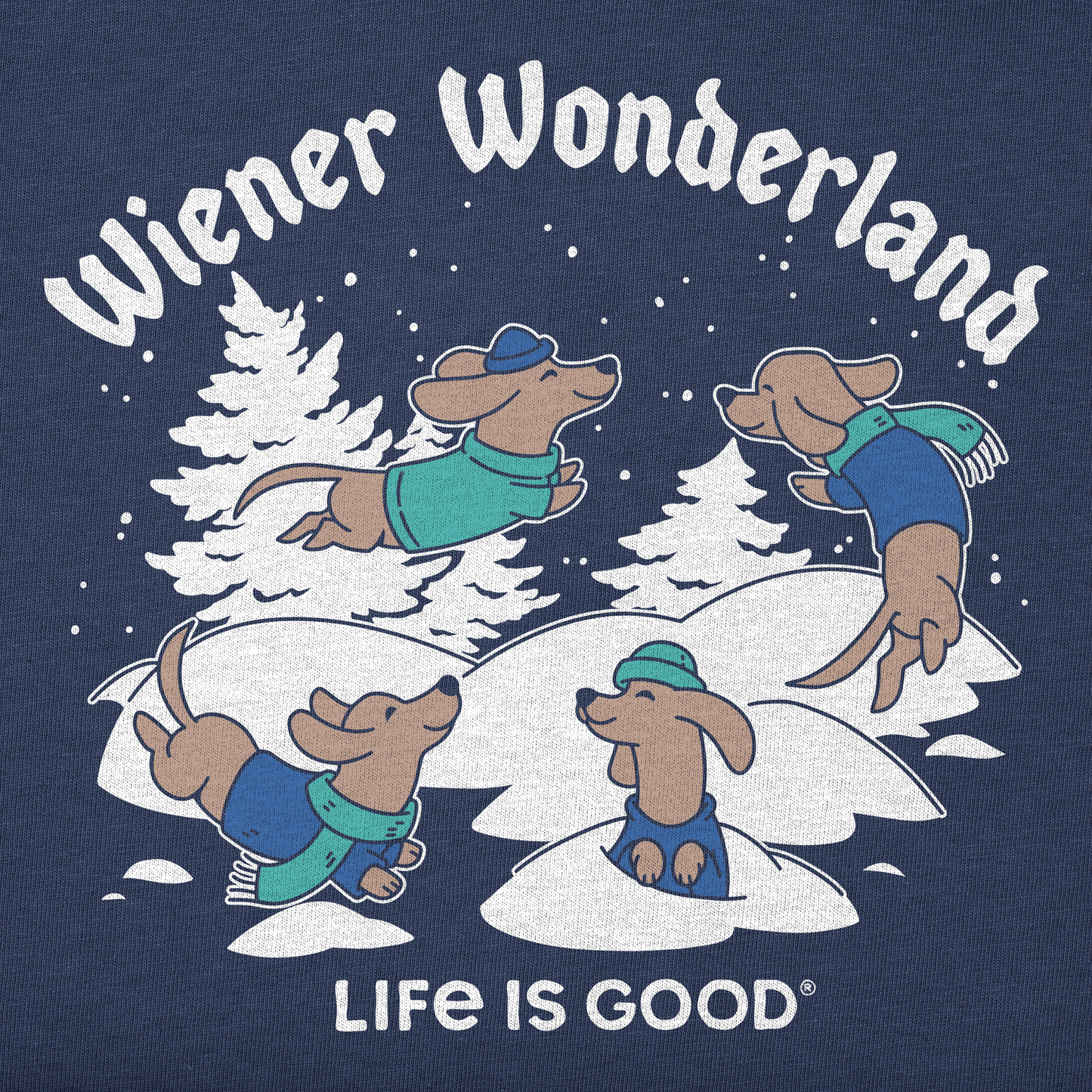 Men's Wiener Wonderland Long Sleeve Crusher Tee
