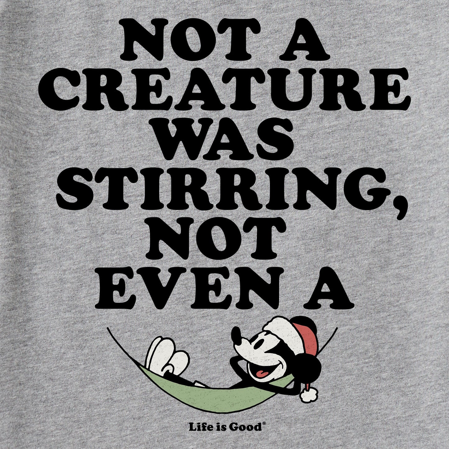 Men's Not a Creature Stirring Willie Long Sleeve Crusher Tee
