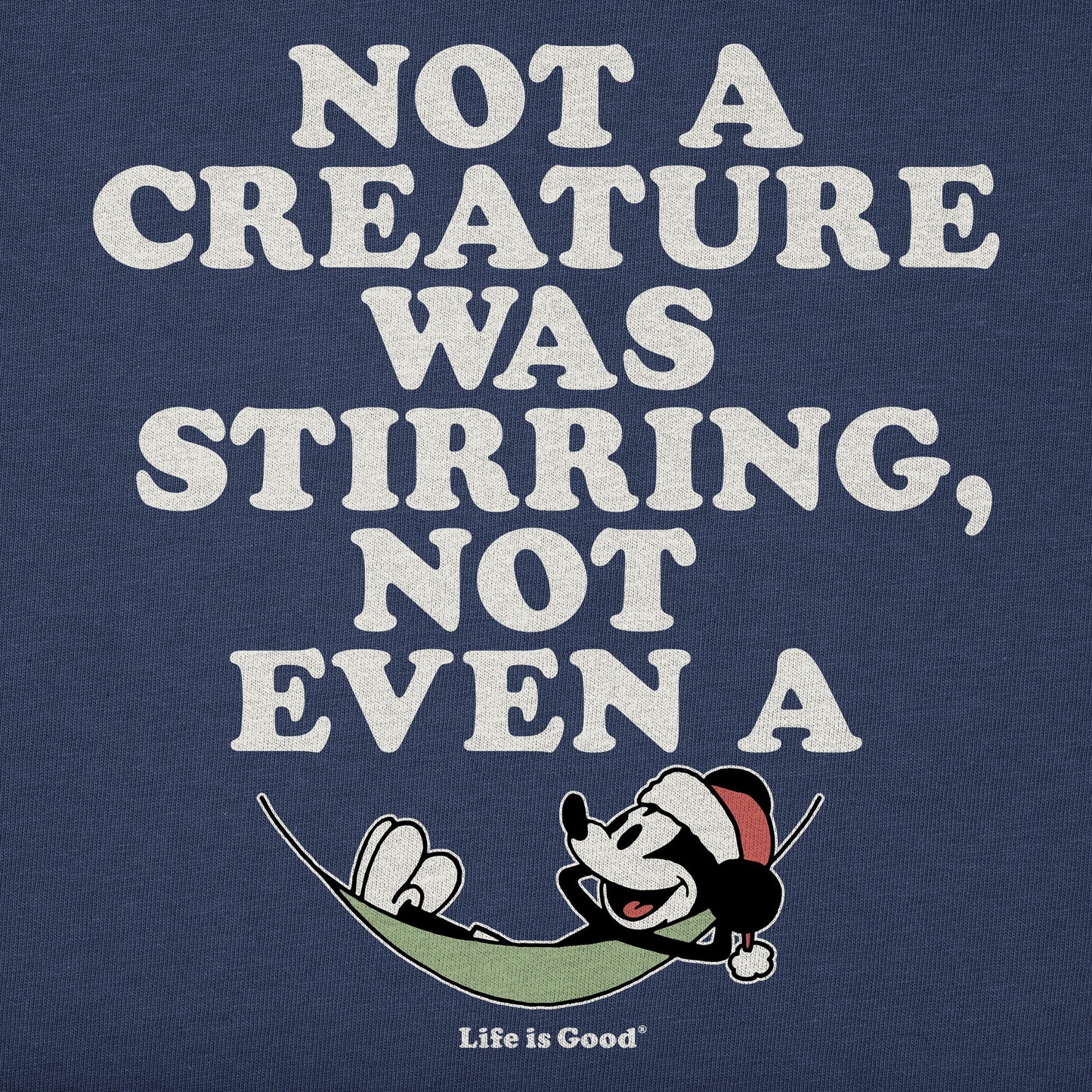 Men's Not a Creature Stirring Willie Long Sleeve Crusher Tee